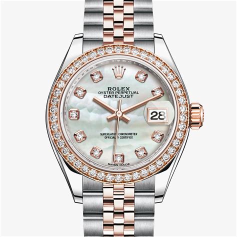 rolex lady-datejust 28 oystersteel and everose gold|Rolex oyster steel gold.